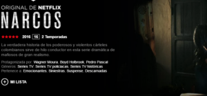 La evolución de Netflix: volverá a subir sus precios e introducirá publicidad 9 Merca2.es nARCOS e1476966396499 Merca2.es