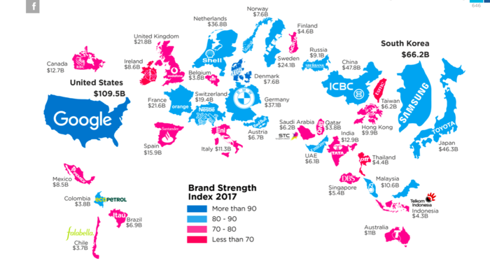 Las marcas más valiosas del mundo