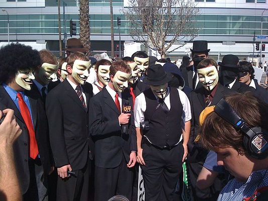 "CEDRO hackeo Anonymous protesta"