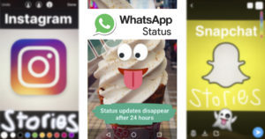 WhatsApp Status vs Instagram Snapchat by erika Merca2.es