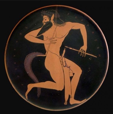 Satyr-with-pipe satiros