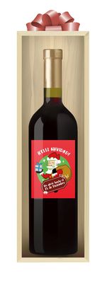 Foto de Vino personalizado Feliz Navidad de Etiqueta tu Vino