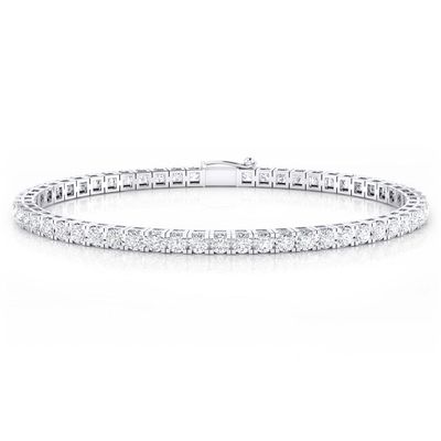 Foto de Pulsera riviere con diamantes en oro blanco Clemència Peris