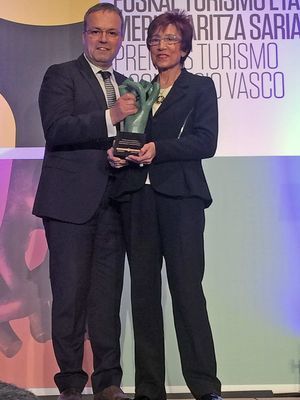 La fundadora de Joyerías Zuluaga y Eguzkilore recibe el premio a la Trayectoria en el Comercio Vasco