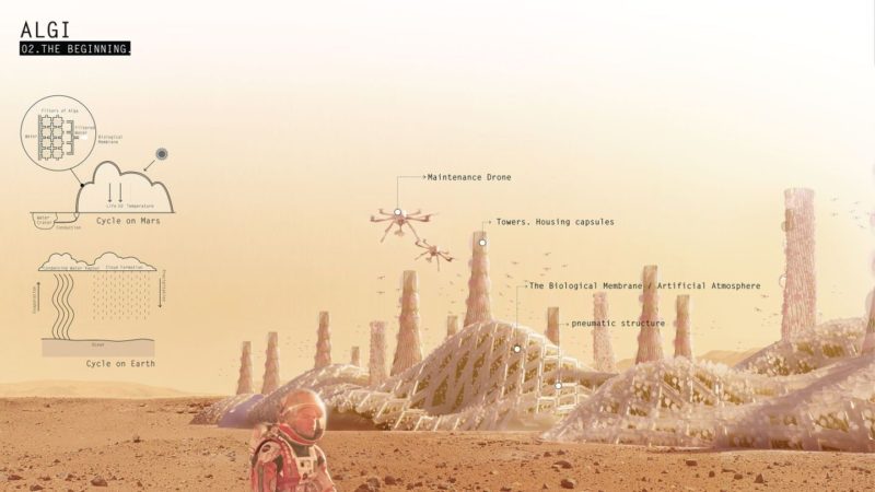 La colonización humana de Marte cada vez más cerca gracias a este gran descubrimiento 13 Merca2.es Foto de El proyecto Algi, diseñado por el IED Innovation Lab