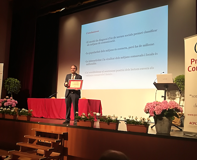 Nuevo premio de investigación para el Doctor Fondevila