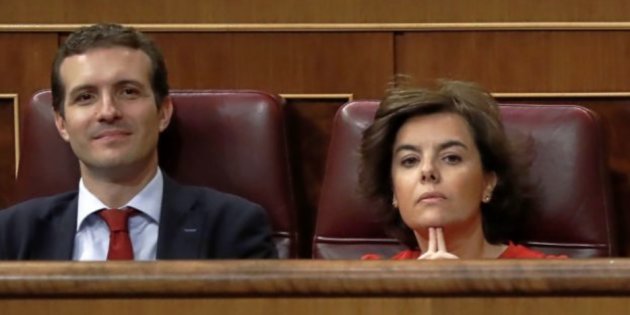 casadoysantamaría Santamaría y Casado apartan a Cospedal de la lucha por el PP.