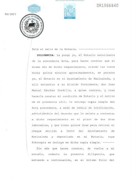 Marinaleda, el pueblo comunista, destierra a su última empresa 4 Merca2.es NOTAAAAAARIO CARTA Merca2.es