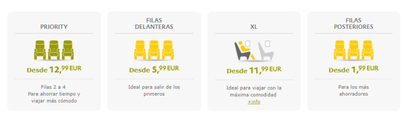 Vueling asientos