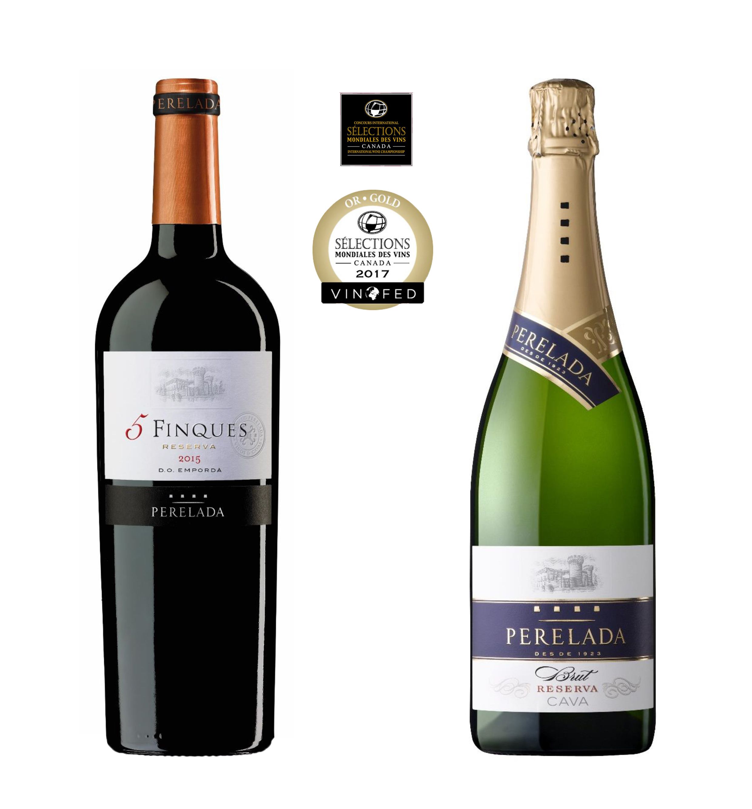 5 Finques y Perelada Brut Reserva, oro en el concurso de vinos más importante de América del Norte Foto de ORO EN CANADA