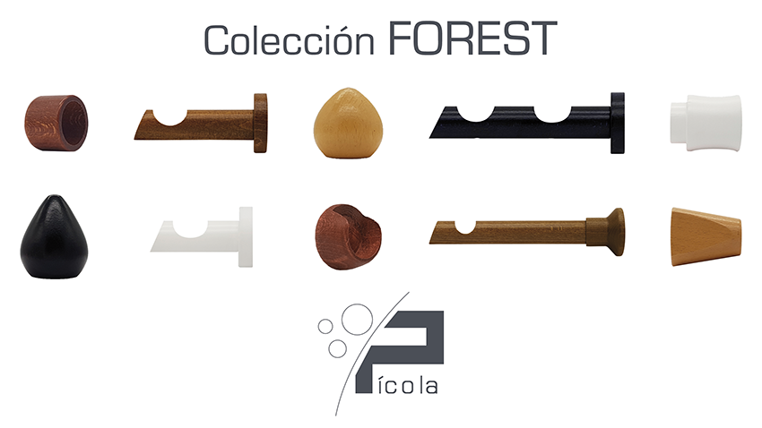 Pícola Decoración lanza su nueva colección de barras de cortinas "Forest", realizada con madera de bosques reforestados