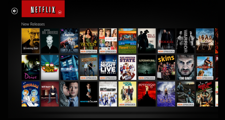 Netflix contenido de terceros