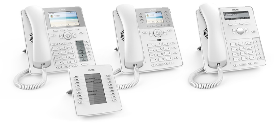 Snom lanza nueva gama de teléfonos de sobremesa blancos Foto de Los nuevos teléfonos IP blancos de Snom