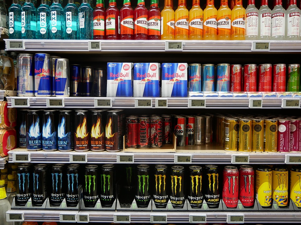 bebidas energéticas llenas de azúcar
