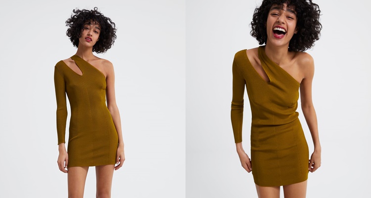 Vestido ajustado de Zara