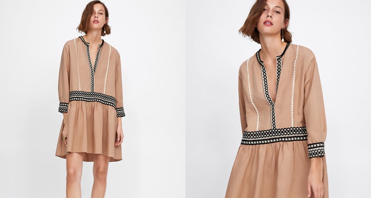 Vestido bohemio de Zara