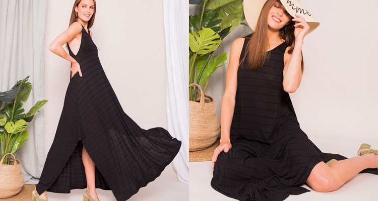 Vestido negro de Sara Carbonero