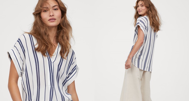 Blusa arrugada de H&M
