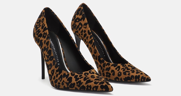 Zapatos con estampado de leopardo