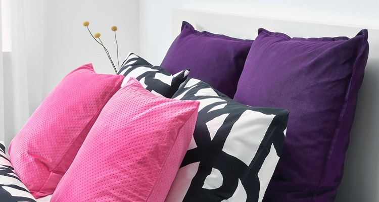 Cojines rosas de Ikea