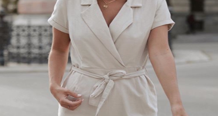 María Pombo colección Lefties: mono corto color beige María Pombo colección Lefties: mono corto color beige