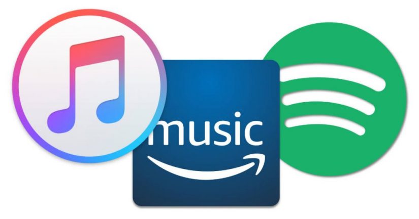 Iconos de Spotify, Amazon y Apple curarentena coronavirus