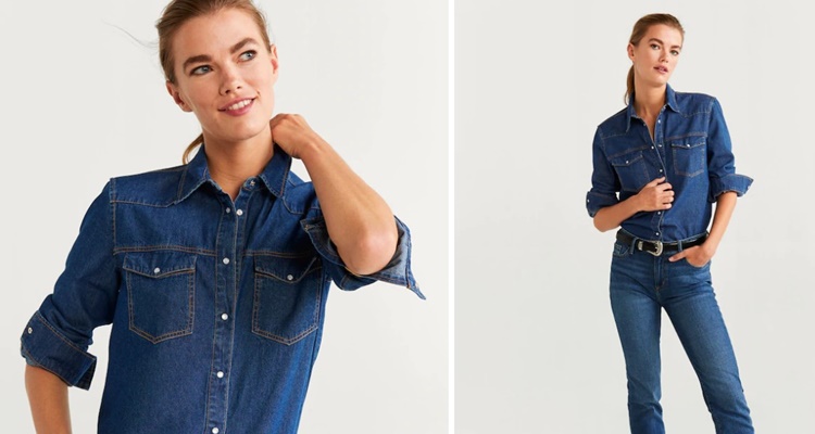 Camisa denim de Mango