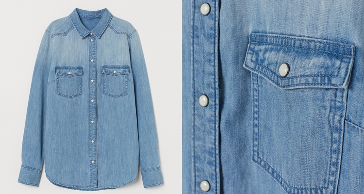 Camisa vaquera clasica de H&M