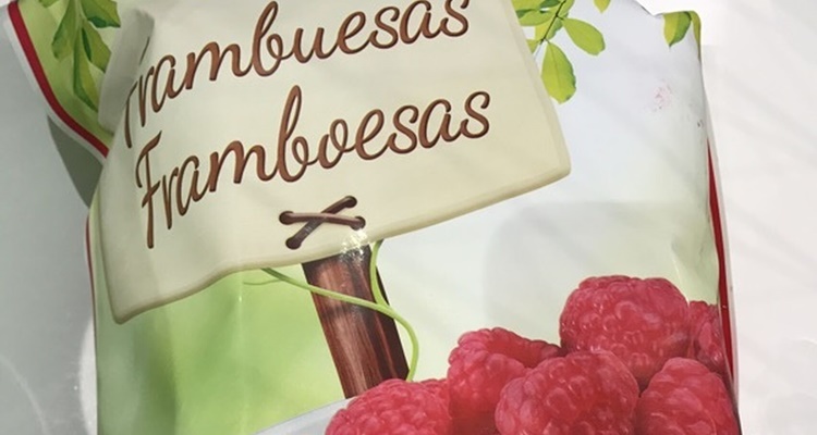 Frambuesas congeladas