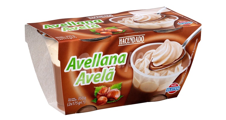 Postre de avellana para celiacos