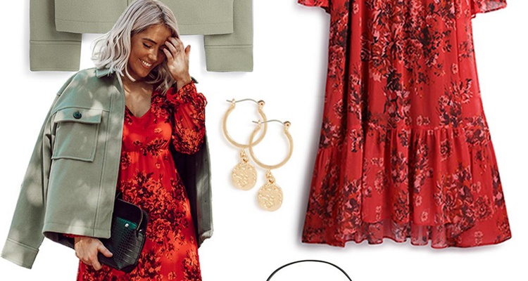 Vestido midi con chaqueta corta en Primark