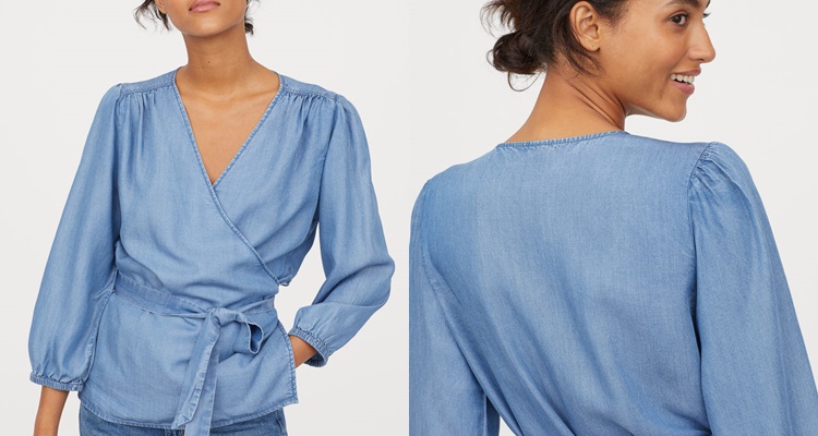 Blusa cruzada de H&M