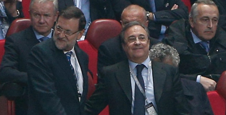 Florentino Pérez y su jugosa agenda de amistades políticas 2 Merca2.es florentino salte en el gol porque asi evitabamos los penaltis Merca2.es