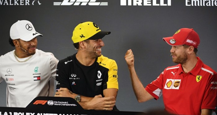 F1 Vettel y Ricciardo, pilotos mejores pagados