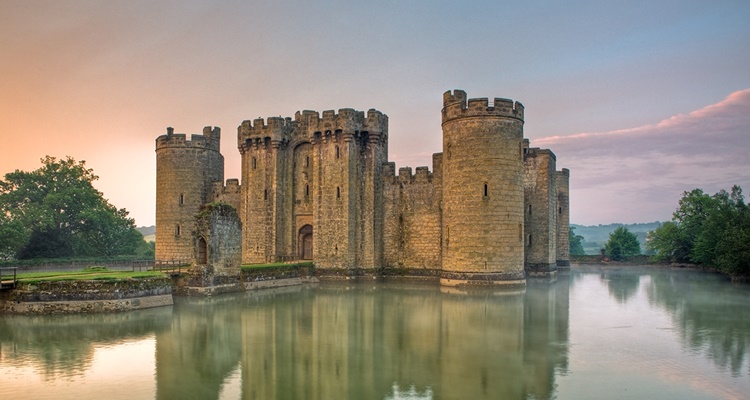 Castillo de Bodiam en Inglaterra