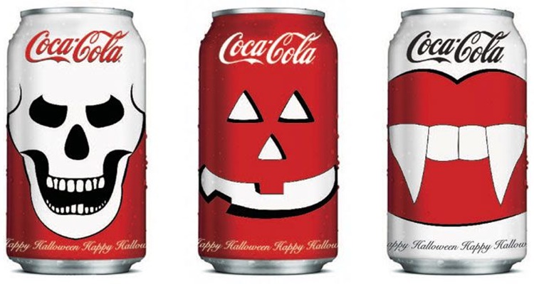 Latas Coca Cola de Halloween