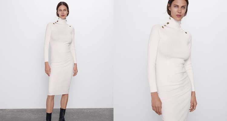 Vestido tubo de punto