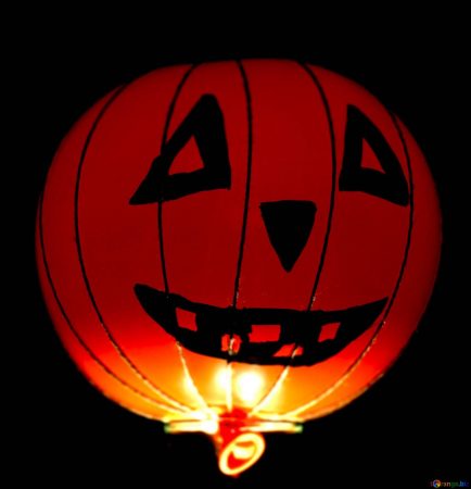 Globo con forma de calabza