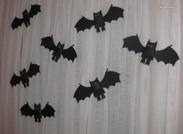 Murciélagos hecho de cartón