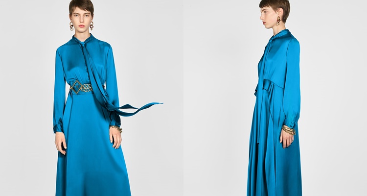 Vestido azul de Zara