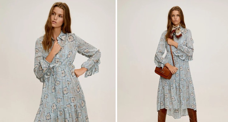 Vestido bohemio de Mango