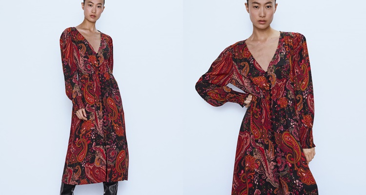 Vestido boho de Stradivarius