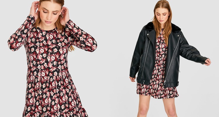 Vestido corto de Stradivarius