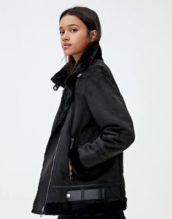 Cazadora negra doble faz