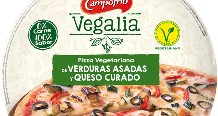La pizza vegetariana de El corte ingles
