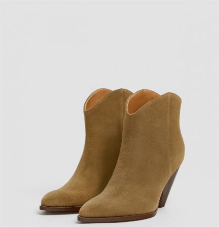 Botines de piel de Pull and Bear