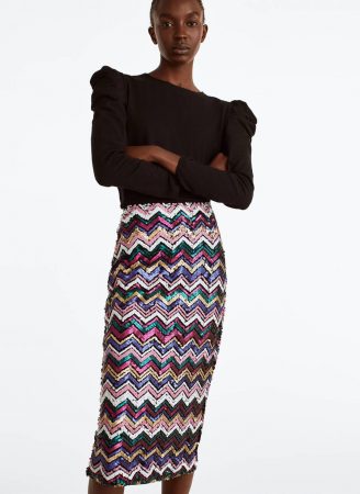 Falda de lentejuelas