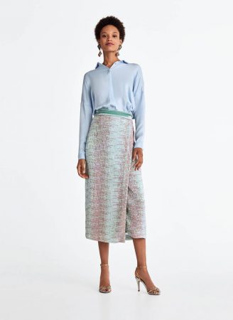 Falda de lentejuelas en Uterqüe