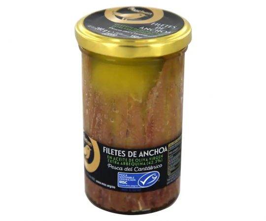 Filete de anchoa en aceite de oliva virgen extra arbequina
