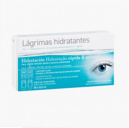 Lágrimas hidratantes para ojos secos